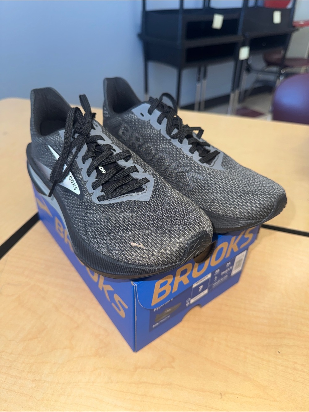 Brooks Gray and Black Athletic Running Shoes